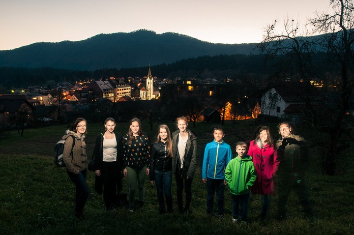 A group photo above our town of Dolenjske Toplice